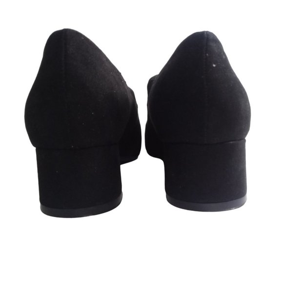 Liz Claiborne NEW Womens Ferry Pumps Adjustable Buckle Block Heel Black Shoes 6M - Picture 10 of 13